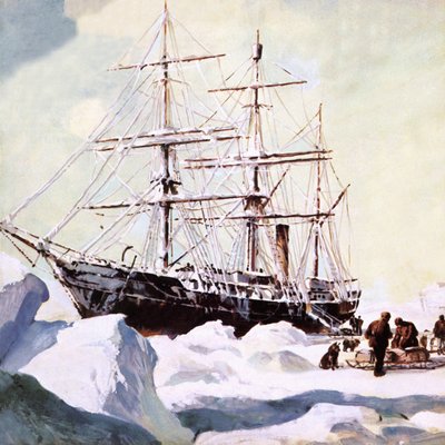 De Terra Nova in Antarctica door English School