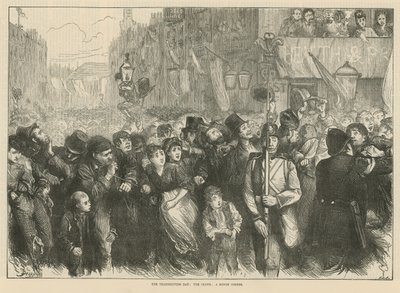 De Dankdag: de menigte: een ruwe hoek door English School