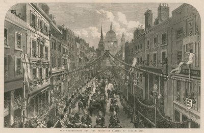 Dankdag: de processie die Ludgate Hill opgaat door English School