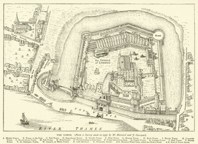 De Toren, uit een onderzoek gemaakt in 1597 door W Haiward en J Gascoyne door English School