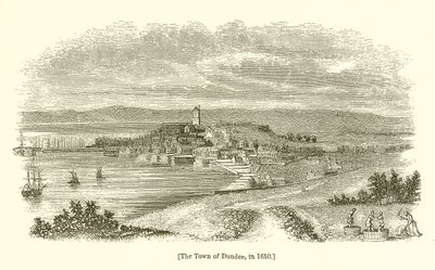 De stad Dundee, in 1650 door English School