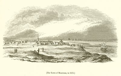 De stad Montrose in 1571 door English School