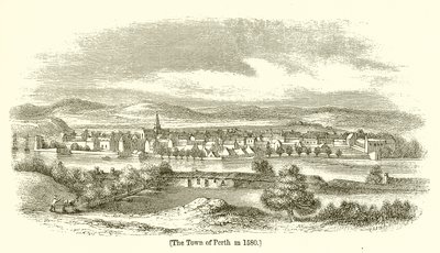 De stad Perth in 1580 door English School