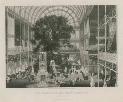 Het Transept van de Grote Tentoonstelling, noordwaarts kijkend door English School