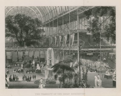 Het Transept van de Grote Tentoonstelling, zuidwaarts kijkend door English School