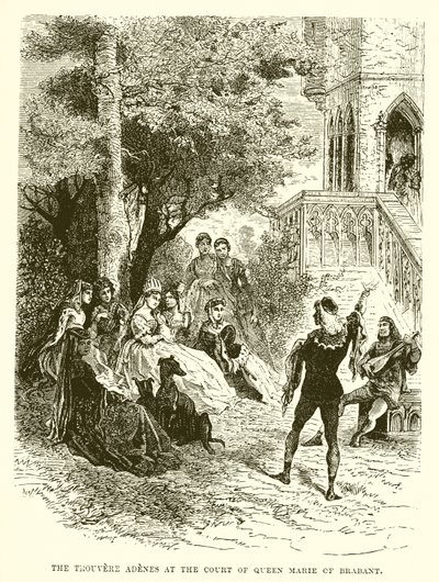 De trouvère Adenes aan het hof van koningin Marie van Brabant door English School