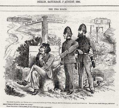 De Twee Wegen, illustratie, uitgegeven 7 augustus 1886 door English School