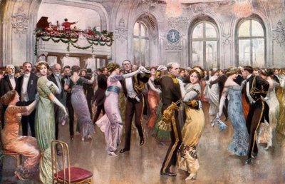 Bal van de United States Navy League in het Savoy door English School