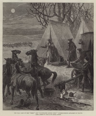 De oorlog, kamp van de correspondenten van de 