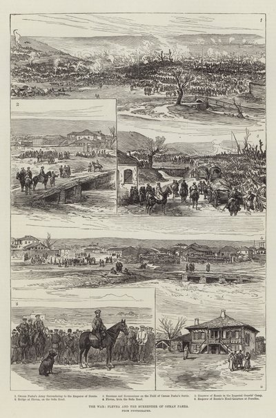 De oorlog, Plevna en de overgave van Osman Pasha door English School