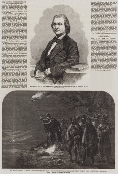 De oorlog in Amerika (gravure) door English School