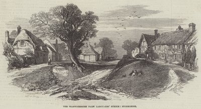 De staking van de landbouwarbeiders in Warwickshire, Stoneleigh door English School