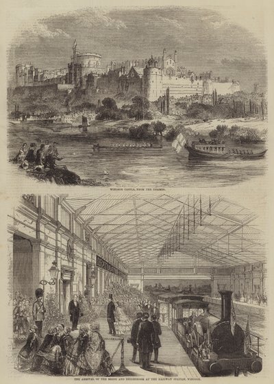 Het huwelijk van de prinses koninklijk (gravure) door English School
