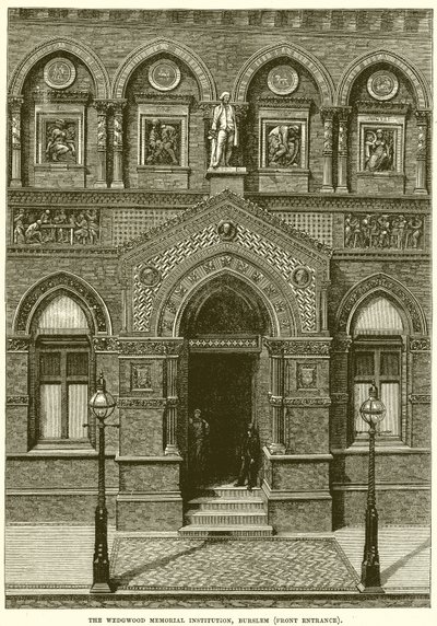 Het Wedgwood Memorial Instituut, Burslem (Vooringang) door English School