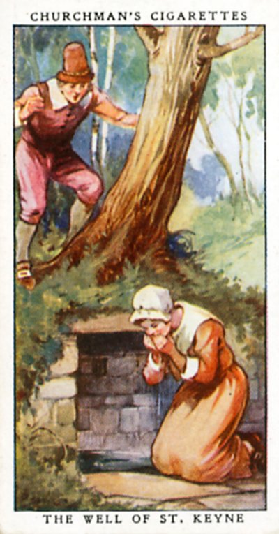 De put van St Keyne (kleurenlitho) door English School