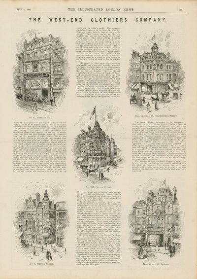The West End Clothiers Company door English School