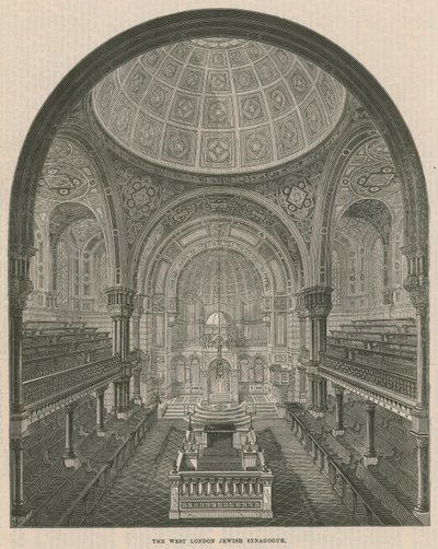 De West-Londense Joodse Synagoge door English School