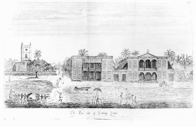 De westkant van Bombay Green, India, uit Voyage to the East Indies door John Henry Grose, 2e editie, 1766 door English School