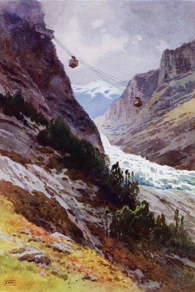 De Wetterhorn Luchtspoorweg kabelbaan, Zwitserland door English School