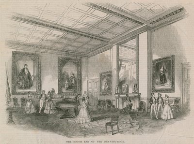 Het Whitehall huis van Sir Robert Peel door English School