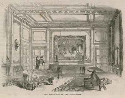 Het Whitehall huis van Sir Robert Peel door English School