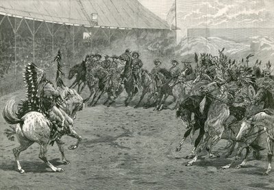 De Wild West Show bij Earls Court, West Brompton, Londen door English School