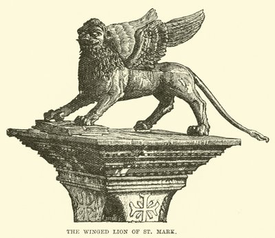 De Gevleugelde Leeuw van St. Mark door English School