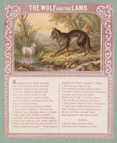 De wolf en het lam door English School