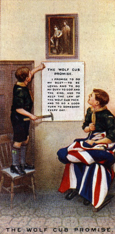 De Wolf Cub Belofte, 1929 door English School