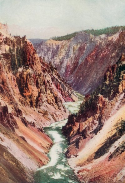 De Yellowstone-rivier door English School