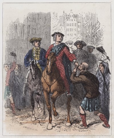 De Jonge Chevalier die Edinburgh Binnenkomt door English School
