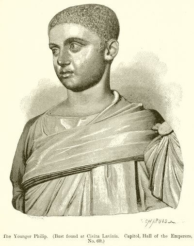 Philip de Jongere (buste gevonden in Civita Lavinia) door English School