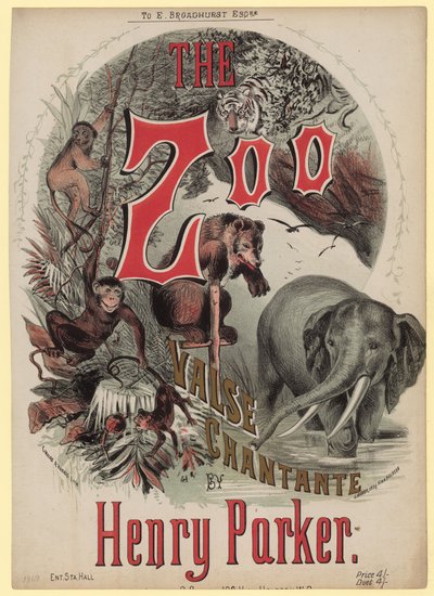 De Zoo Charante. Valse Chantante door Henry Parker door English School