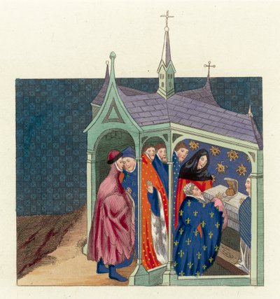 De overeenkomst tussen de graaf van Northumberland en koning Richard II door English School