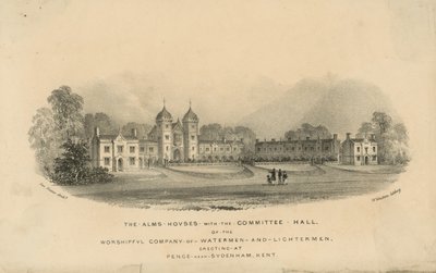 De armenhuizen van de Worshipful Company of Watermen and Lightermen door English School