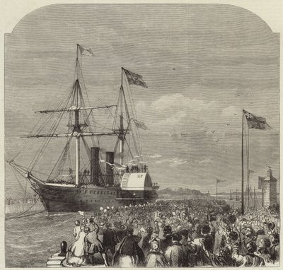 De Aankomst van Garibaldi in Southampton door English School
