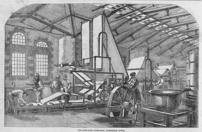 De bankbiljettenpapierfabriek door English School