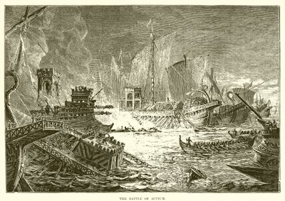 De slag bij Actium door English School