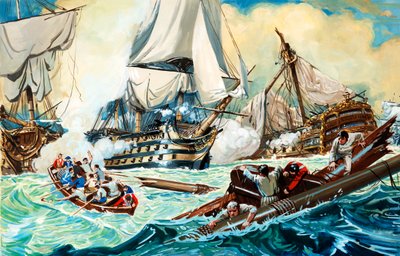 De Slag bij Trafalgar door English School