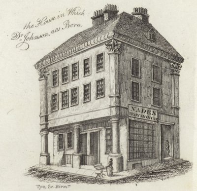 De geboorteplaats van Dr. Samuel Johnson door English School