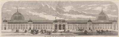 Het gebouw voor de Internationale Tentoonstelling van 1862 door English School