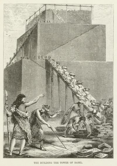 De bouw van de Toren van Babel door English School