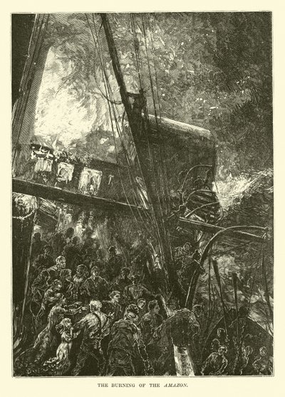 De brand van de Amazone door English School