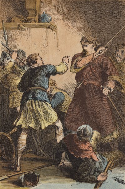 De gevangenneming van Richard I door Leopold van Oostenrijk door English School