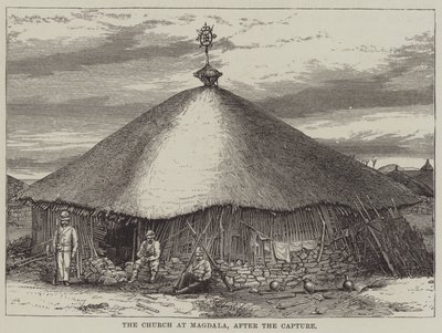 De kerk van Magdala, na de verovering door English School