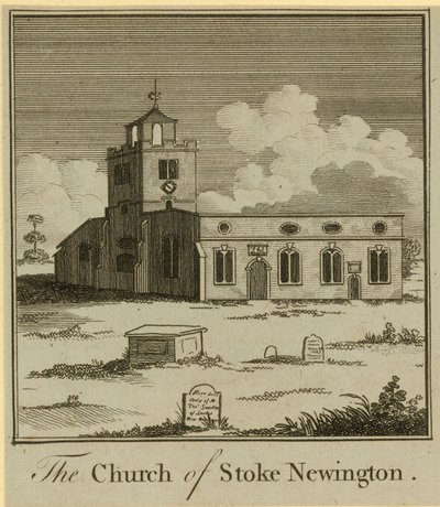 De kerk van Stoke Newington door English School