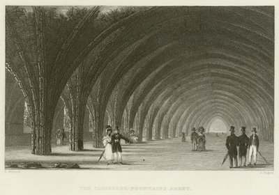 De kloosters bij Fountains Abbey door English School