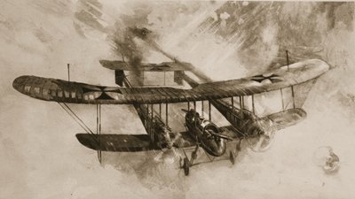 De komst van het grote gevechtsvliegtuig: het dubbelgrote Duitse tweedekker die Britse piloten hebben aangevallen door English School