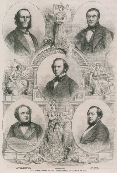 De commissarissen van de Internationale Tentoonstelling van 1862 door English School