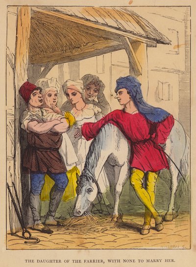 De dochter van de hoefsmid, zonder iemand om mee te trouwen door English School